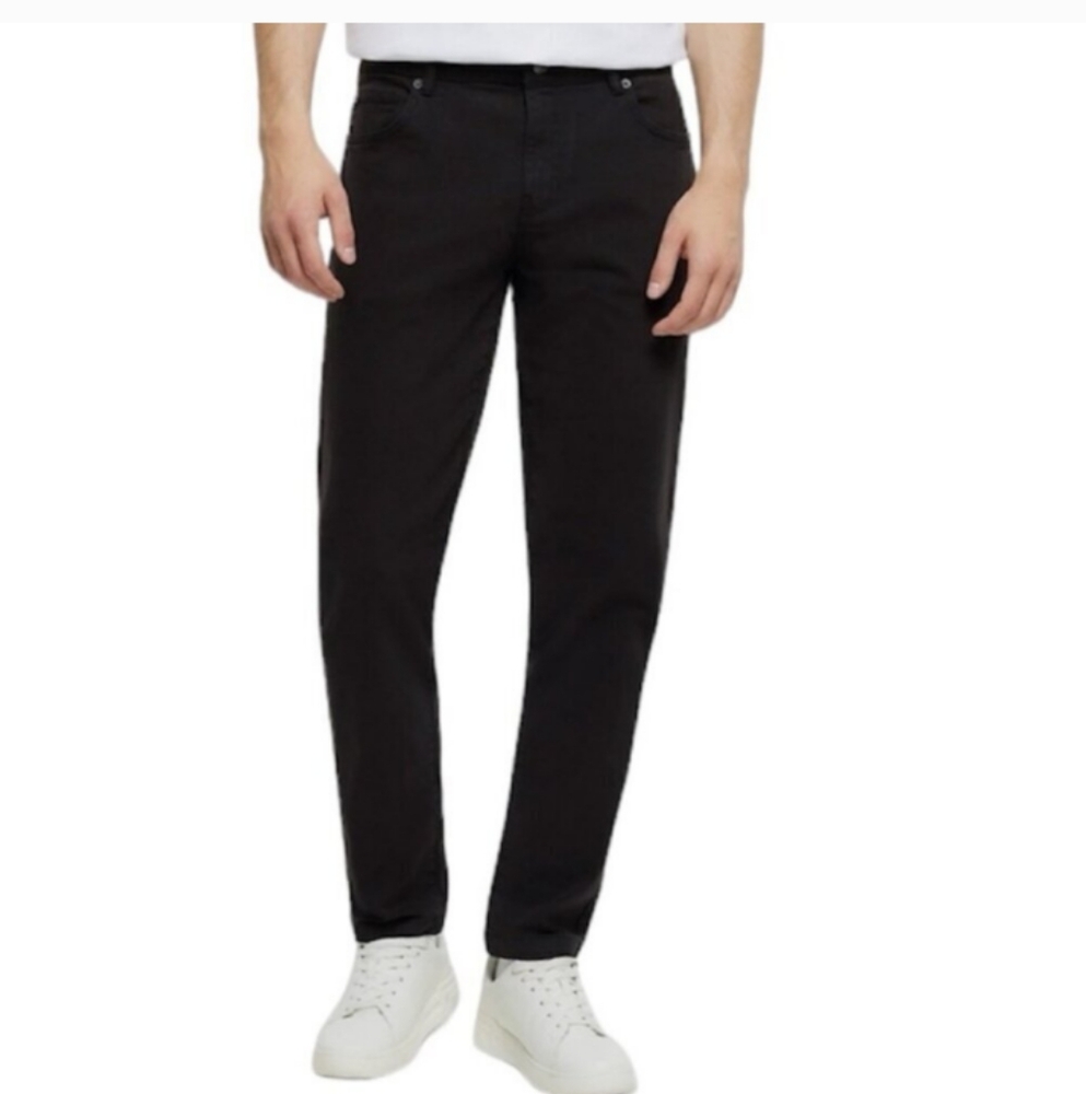 River Island Black and White Skinny Jeans with Sporty Stripe